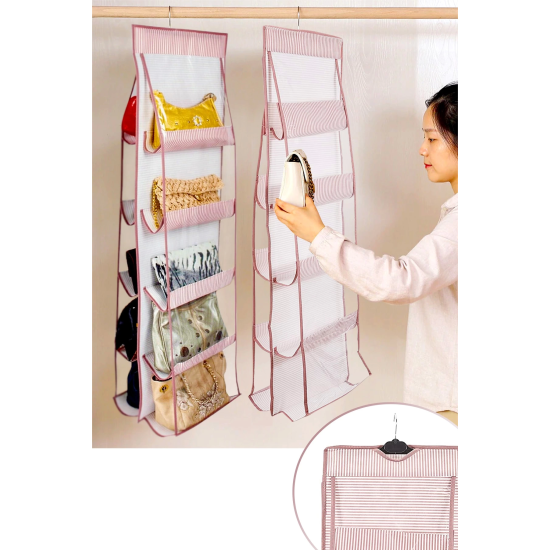 10 Gözlü Çanta Askılığı Dolap İçi Düzenleyici Organizer Askılı Çantalık ( Lisinya ) 10 Gözlü Çanta Askılığı Dolap İçi Düzenleyici Organizer Askılı Çantalık ( Lisinya )