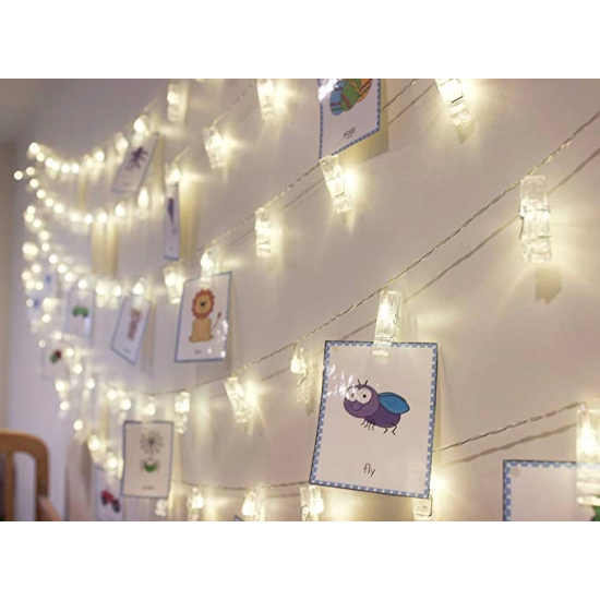 10'lu Led Işıklı Fotoğraf Mandalları ( Lisinya ) 10'lu Led Işıklı Fotoğraf Mandalları ( Lisinya )