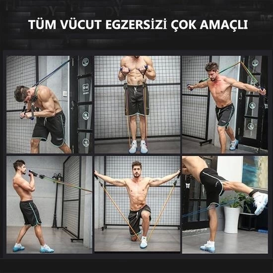 10 Parça Lateks Egzersiz Bandı Çekme Halatı Egzersiz Seti ( Lisinya ) 10 Parça Lateks Egzersiz Bandı Çekme Halatı Egzersiz Seti ( Lisinya )
