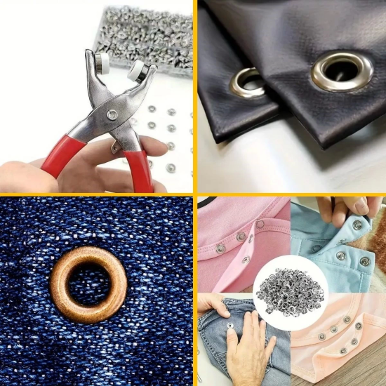 200 Adet Paslanmaz Çelik Çıtçıt Ve Pense Seti Metal Çıt Çıt Makinesi ( Lisinya ) 200 Adet Paslanmaz Çelik Çıtçıt Ve Pense Seti Metal Çıt Çıt Makinesi ( Lisinya )
