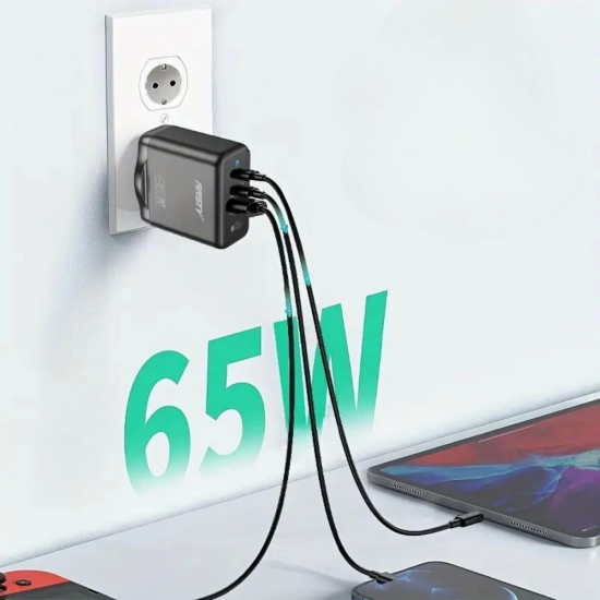 65w Hızlı Şarj Edebilen Type C Uçlu Şarj Aleti ( Lisinya ) 65w Hızlı Şarj Edebilen Type C Uçlu Şarj Aleti ( Lisinya )