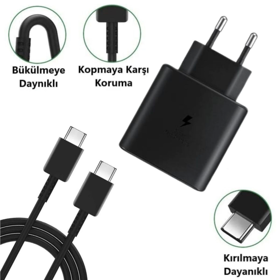65w Hızlı Şarj Edebilen Type C Uçlu Şarj Aleti ( Lisinya ) 65w Hızlı Şarj Edebilen Type C Uçlu Şarj Aleti ( Lisinya )