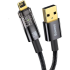 Şeffaf Uçlu İphone 45w Usb Hızlı Ve Dayanıklı Şarj Ve Data Işıklı Örgü Kablo 1 Metre ( Lisinya )