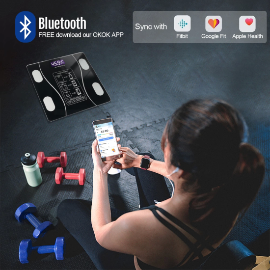 Akıllı Kablosuz Dijital Banyo Ve Vücut Yağ Ağırlık Ölçeği Vücut Kompozisyonu Analizörü Bluetoothlu Tartı ( Lisinya ) Akıllı Kablosuz Dijital Banyo Ve Vücut Yağ Ağırlık Ölçeği Vücut Kompozisyonu Analizörü Bluetoothlu Tartı ( Lisinya )