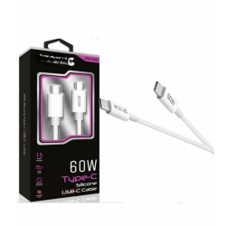 60w Usb-c Type-c Silikon Şarj Kablosu Hızlı Şarj, Dayanıklı Ve Esnek Tasarım, Tüm Usb-c Cihazlarla Uyumlu ( Lisinya )