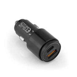 45w Pd Usb Oto Şarj Kafa Hızlı Şarj Çakmaklık Adaptörü, Usb-c Ve Usb-a Çıkışlı, İphone Ve Android Uyumlu ( Lisinya )