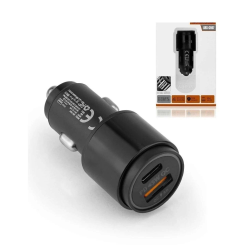 45w Pd Usb Oto Şarj Kafa Hızlı Şarj Çakmaklık Adaptörü, Usb-c Ve Usb-a Çıkışlı, İphone Ve Android Uyumlu ( Lisinya )