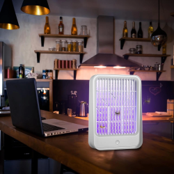 Elektrikli Sinek Kovucu Usb Şarjlı Sessiz Ve Etkili Led Işıklı Kapan ( Lisinya )