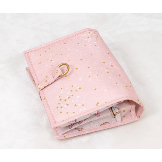 Baby Kullanımı Kolay Desenli Alt Bakım Çantası (pembe) ( Lisinya ) Baby Kullanımı Kolay Desenli Alt Bakım Çantası (pembe) ( Lisinya )