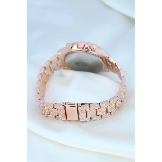 Clariss Trend Rose Metal Kordonlu Zirkon Taş Kaplama Renkli Taşlı Kasa Tasarımlı Lüx Kadın Kol Saati ( Lisinya ) Clariss Trend Rose Metal Kordonlu Zirkon Taş Kaplama Renkli Taşlı Kasa Tasarımlı Lüx Kadın Kol Saati ( Lisinya )