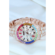 Clariss Trend Rose Metal Kordonlu Zirkon Taş Kaplama Renkli Taşlı Kasa Tasarımlı Lüx Kadın Kol Saati ( Lisinya ) Clariss Trend Rose Metal Kordonlu Zirkon Taş Kaplama Renkli Taşlı Kasa Tasarımlı Lüx Kadın Kol Saati ( Lisinya )