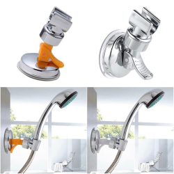 Dayanıklı Banyo Aksesuarları Vakumlu Vantuz Duş Başlığı Tutucu Kafa ( Lisinya )