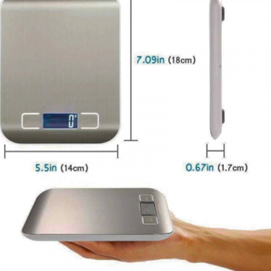 Dijital Mutfak Terazisi Paslanmaz Çelik Elektronik Lcd Ağırlık 5 Kg Ölçeklii Pişirme Ölçü Aleti ( Lisinya ) Dijital Mutfak Terazisi Paslanmaz Çelik Elektronik Lcd Ağırlık 5 Kg Ölçeklii Pişirme Ölçü Aleti ( Lisinya )