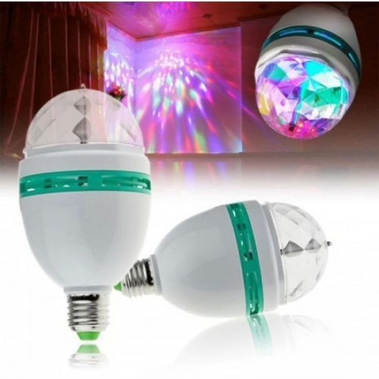 Disco Ampül Led Işıklı Döner Başlıklı Duy Hediyeli ( Lisinya ) Disco Ampül Led Işıklı Döner Başlıklı Duy Hediyeli ( Lisinya )