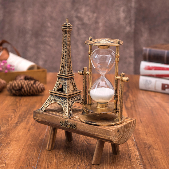 Eyfel Kulesi Paris Ahşap Kum Saati ( Lisinya ) Eyfel Kulesi Paris Ahşap Kum Saati ( Lisinya )
