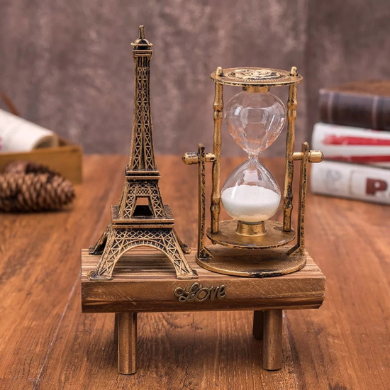 Eyfel Kulesi Paris Ahşap Kum Saati ( Lisinya ) Eyfel Kulesi Paris Ahşap Kum Saati ( Lisinya )