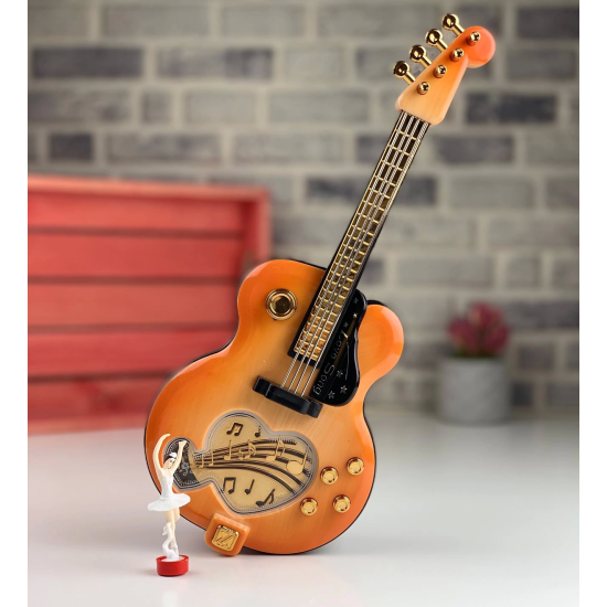 Gitar Görünümlü Nostaljik Müzik Kutusu ( Lisinya ) Gitar Görünümlü Nostaljik Müzik Kutusu ( Lisinya )