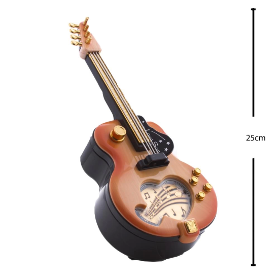 Gitar Görünümlü Nostaljik Müzik Kutusu ( Lisinya ) Gitar Görünümlü Nostaljik Müzik Kutusu ( Lisinya )