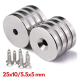 25x10-5.5x5 Mm Neodyum Mıknatıs 5 Adet, Yuvarlak,n35 Nikel Kaplamalı Kaliteli Ve Dayanıklı Ürün ( Lisinya ) 25x10-5.5x5 Mm Neodyum Mıknatıs 5 Adet, Yuvarlak,n35 Nikel Kaplamalı Kaliteli Ve Dayanıklı Ürün ( Lisinya )