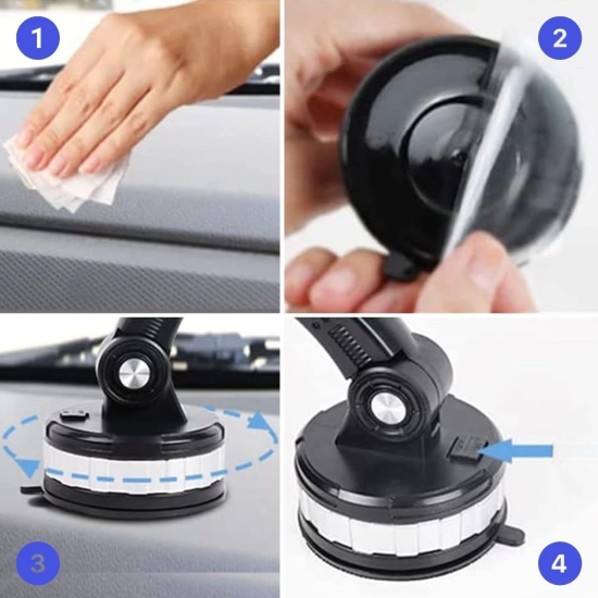 Jel Vantuzlu Cama Takılabilen Güçlü 360 Derece Dönebilen Ayarlanabilir Araç Içi Vantuzlu Telefon Tutucu ( Lisinya ) Jel Vantuzlu Cama Takılabilen Güçlü 360 Derece Dönebilen Ayarlanabilir Araç Içi Vantuzlu Telefon Tutucu ( Lisinya )