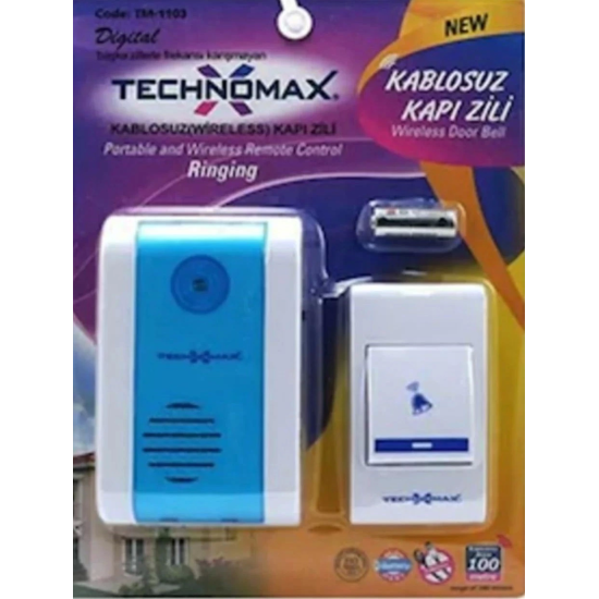 Kablosuz 100 Mt Mesafeli Kapı Zili ( Lisinya ) Kablosuz 100 Mt Mesafeli Kapı Zili ( Lisinya )