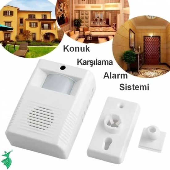Kablosuz Hareket Sensörlü Konuk Karşılama Kapı Alarm Sistemi Seti ( Lisinya ) Kablosuz Hareket Sensörlü Konuk Karşılama Kapı Alarm Sistemi Seti ( Lisinya )