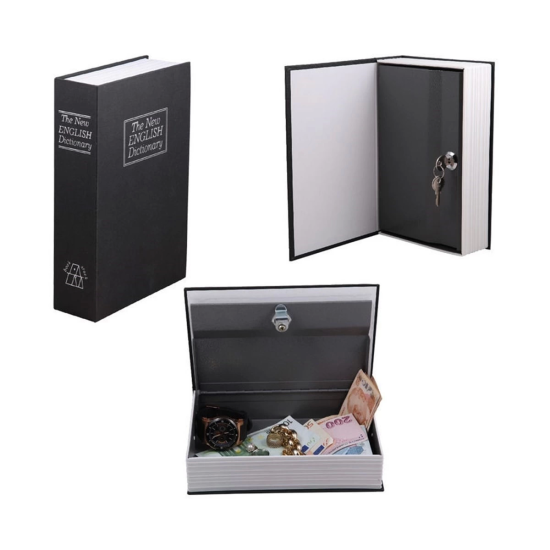 Kitap Şeklinde Gizli Kasa Kilitli kumbara Büyük Boy ( Lisinya ) Kitap Şeklinde Gizli Kasa Kilitli kumbara Büyük Boy ( Lisinya )