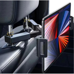 Araç Koltuk Arkası Tablet Tutucu, Telefon Tutucu, Tablet/telefon Tutucu, 360° İpad Pro 12.9 Mini Air, Galaxy Tab A A7 S7, Switch, Surface, 4,7-12,9 İnch İle Uyumlu ( Lisinya )