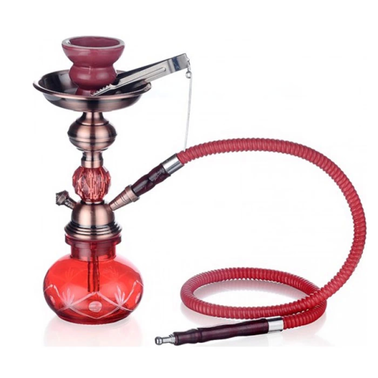 Küçük Boy Taşınabilir Nargile Takımı - Kırmızı ( Lisinya ) Küçük Boy Taşınabilir Nargile Takımı - Kırmızı ( Lisinya )