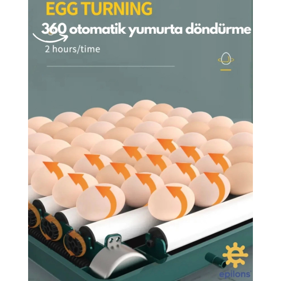 Kuluçka Makinesi Kablosuz Kamera Hediyeli 130 Lu Tam Otomatik Yedek Motorlu ( Lisinya ) Kuluçka Makinesi Kablosuz Kamera Hediyeli 130 Lu Tam Otomatik Yedek Motorlu ( Lisinya )