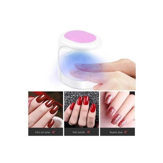 Mini Uv Led Işık Oje Tırnak Kurutucu Tasarımlı Express Protez Tırnak Kiti Kurutma Cilası ( Lisinya ) Mini Uv Led Işık Oje Tırnak Kurutucu Tasarımlı Express Protez Tırnak Kiti Kurutma Cilası ( Lisinya )