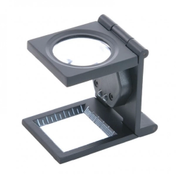 -25x25 Mm Full Çelik Kaplı Katlamalı Büyüteç Th-9005b ( Lisinya )