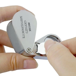 - Kontrol, Için Özel Kutulu Metal Işıklı Lup 30x21 ( Lisinya )