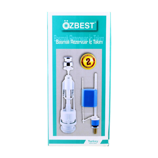 Özbest Su Tasarruflu Basmalı Klozet Rezervuar İç Takımı - Uyumlu Ve Dayanıklı ( Lisinya ) Özbest Su Tasarruflu Basmalı Klozet Rezervuar İç Takımı - Uyumlu Ve Dayanıklı ( Lisinya )