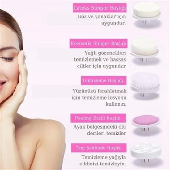 Pilli Yüz Cilt Temizleme Cihazı Siyah Nokta Peeling Fırça Seti Vücut Yüz Bakımı Masaj Aleti ( Lisinya ) Pilli Yüz Cilt Temizleme Cihazı Siyah Nokta Peeling Fırça Seti Vücut Yüz Bakımı Masaj Aleti ( Lisinya )
