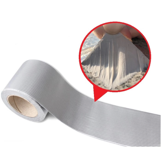 Pratik 5 Metre X 10cm Çamur Bant Alüminyum İzolasyon Tamir Çatlak Bantı ( Lisinya )