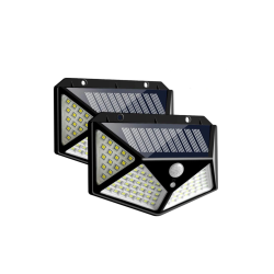 Projektör 100 Ledli Işık Sensörlü Güneş Enerjili Solar Lamba ( Lisinya )