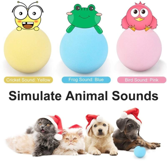 Sesli Ve Akıllı Kedi Oyuncak Topu - 50 Mm, Hayvan Sesli, Eğlenceli Kedi Oyuncağı ( Lisinya ) Sesli Ve Akıllı Kedi Oyuncak Topu - 50 Mm, Hayvan Sesli, Eğlenceli Kedi Oyuncağı ( Lisinya )