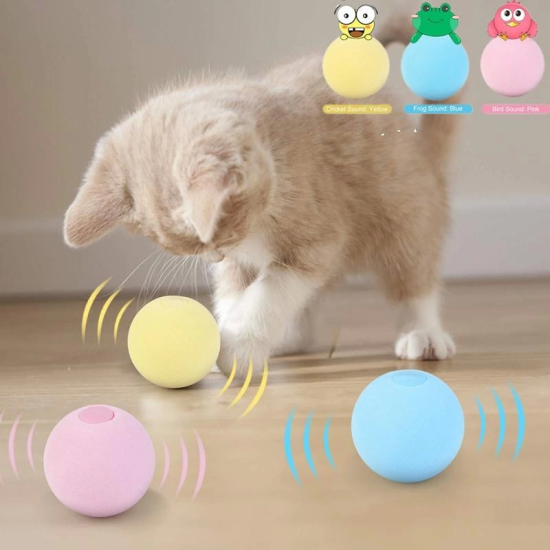 Sesli Ve Akıllı Kedi Oyuncak Topu - 50 Mm, Hayvan Sesli, Eğlenceli Kedi Oyuncağı ( Lisinya ) Sesli Ve Akıllı Kedi Oyuncak Topu - 50 Mm, Hayvan Sesli, Eğlenceli Kedi Oyuncağı ( Lisinya )