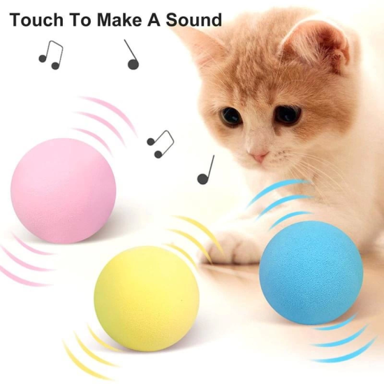 Sesli Ve Akıllı Kedi Oyuncak Topu - 50 Mm, Hayvan Sesli, Eğlenceli Kedi Oyuncağı ( Lisinya ) Sesli Ve Akıllı Kedi Oyuncak Topu - 50 Mm, Hayvan Sesli, Eğlenceli Kedi Oyuncağı ( Lisinya )
