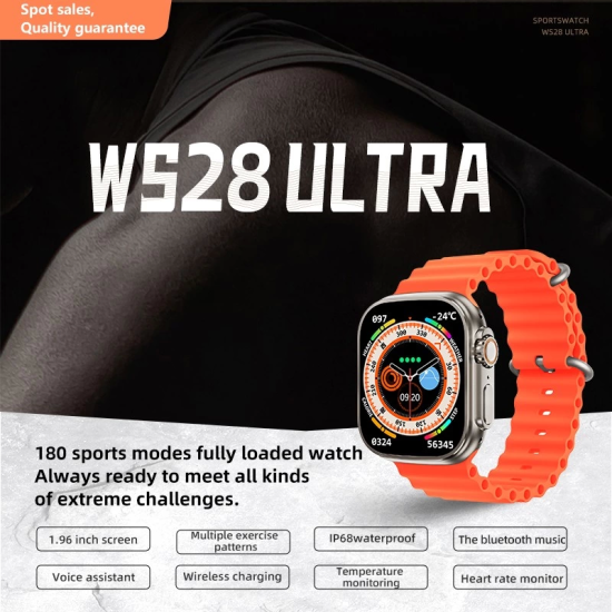 Ws28 Ultra 49mm Siri Tansiyon Ateş Nabız Ölçer Akıllı Saat ( Lisinya ) Ws28 Ultra 49mm Siri Tansiyon Ateş Nabız Ölçer Akıllı Saat ( Lisinya )