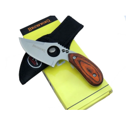 087 Yüzme Kamp Bıçak 16 Cm - Ahşap Sap, Özel Kılıflı - Lisinya