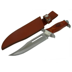 111 Rambo Bıçağı 32 Cm - Ahşap Metal Saplı, Perçinli - Lisinya