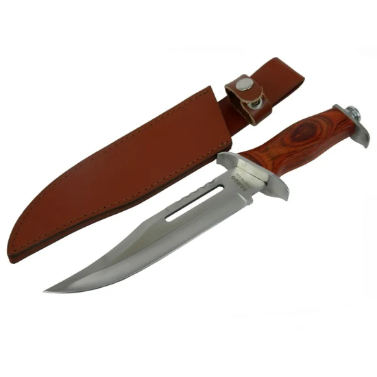 111 Rambo Bıçağı 32 Cm - Ahşap Metal Saplı, Perçinli - Lisinya 111 Rambo Bıçağı 32 Cm - Ahşap Metal Saplı, Perçinli - Lisinya