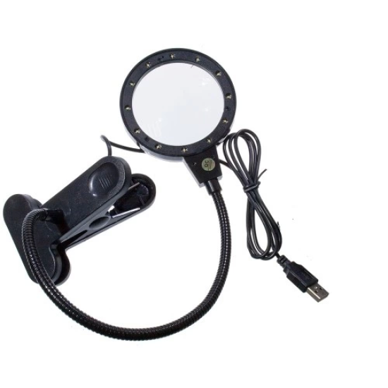 12 Led Clipslı Işıklı Büyüteç,işıklı Masa Lambası Çalışma Lambası - Lisinya 12 Led Clipslı Işıklı Büyüteç,işıklı Masa Lambası Çalışma Lambası - Lisinya