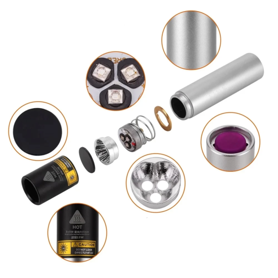15 Watt 365nm Ultraviyole Sahte Para Işığı Wt-305 - Lisinya 15 Watt 365nm Ultraviyole Sahte Para Işığı Wt-305 - Lisinya