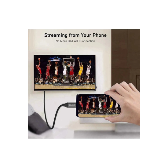 3 Metre 8 Gbps Hız 4k/30 Hz Type C To Hdmı Çevirici Dönüştürücü Tv Telefon Pc Hasır Bağlantı Kablosu - Lisinya 3 Metre 8 Gbps Hız 4k/30 Hz Type C To Hdmı Çevirici Dönüştürücü Tv Telefon Pc Hasır Bağlantı Kablosu - Lisinya