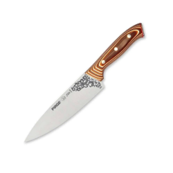 32160 Elite Şef Bıçağı 19 Cm - Perçinli Kahverengi Kompozit Sap - Lisinya
