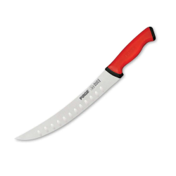 34622 Duo Kıvrık Nusret Tip Oluklu Et Doğrama, Kesme, Dilimleme, Trimleme Bıçağı 21 Cm - Kaymaz Sap - Lisinya