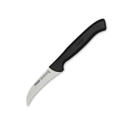 38044 Ecco Kıvrık Eğri Sebze Dekor Bıçağı 7,5 Cm - Siyah - Lisinya